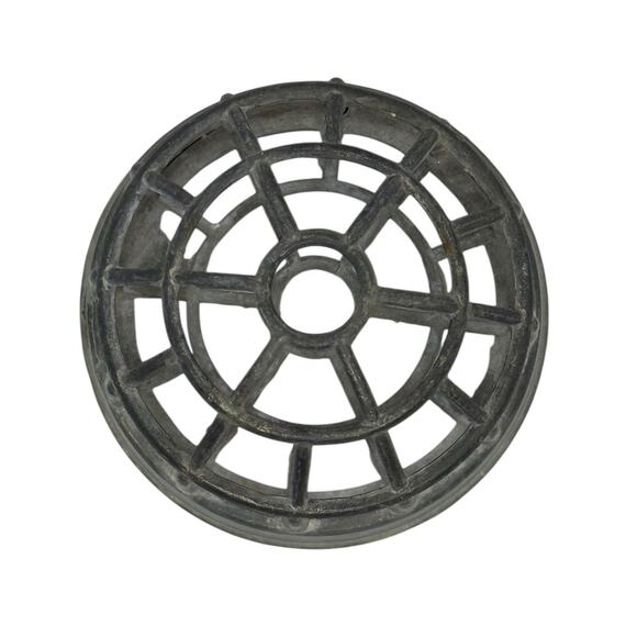 Vintage Gray Metal Flower Frog 3 1/2” Cage Design - Picture 5 of 10